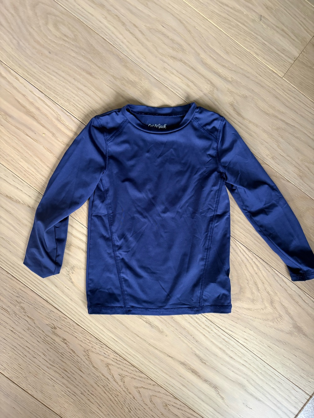 Cat & Jack navy long sleeve rash guard - size 5